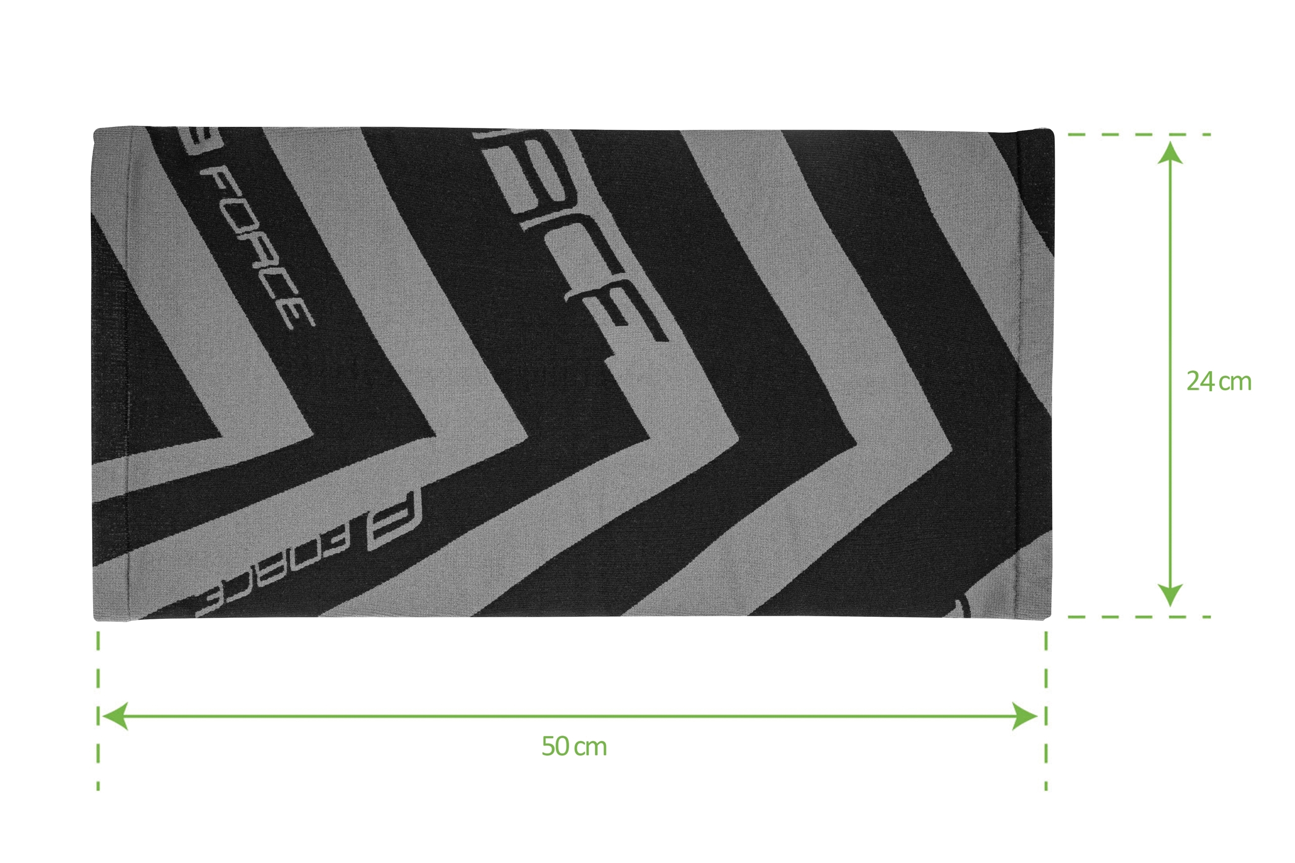 Šátek FORCE ARROW zimní, černo-šedý, vel. UNI