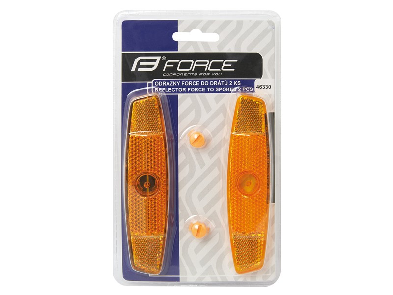 Odrazky FORCE 2 ks do drátů, oranžové