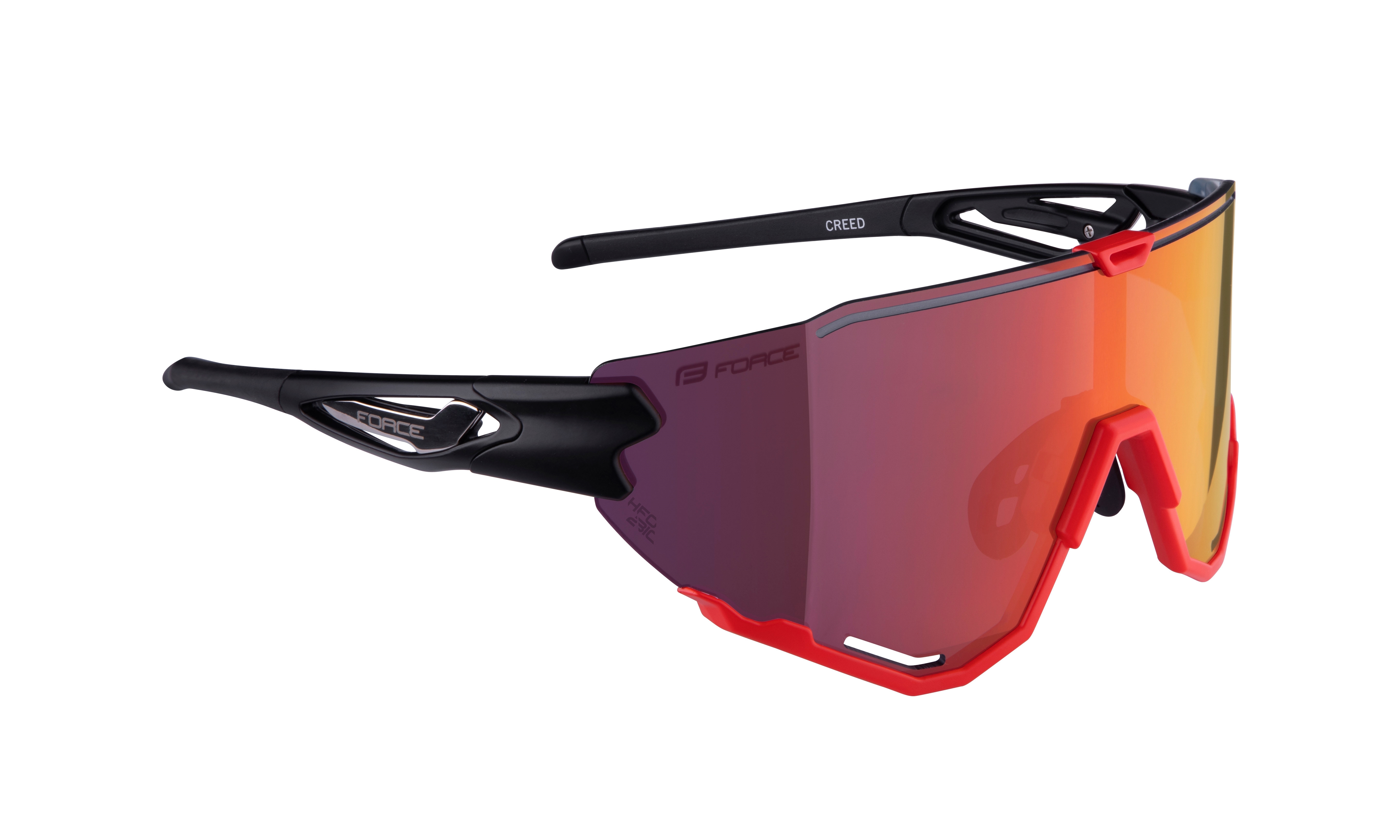 Brýle FORCE CREED černo-červené, červená revo skla