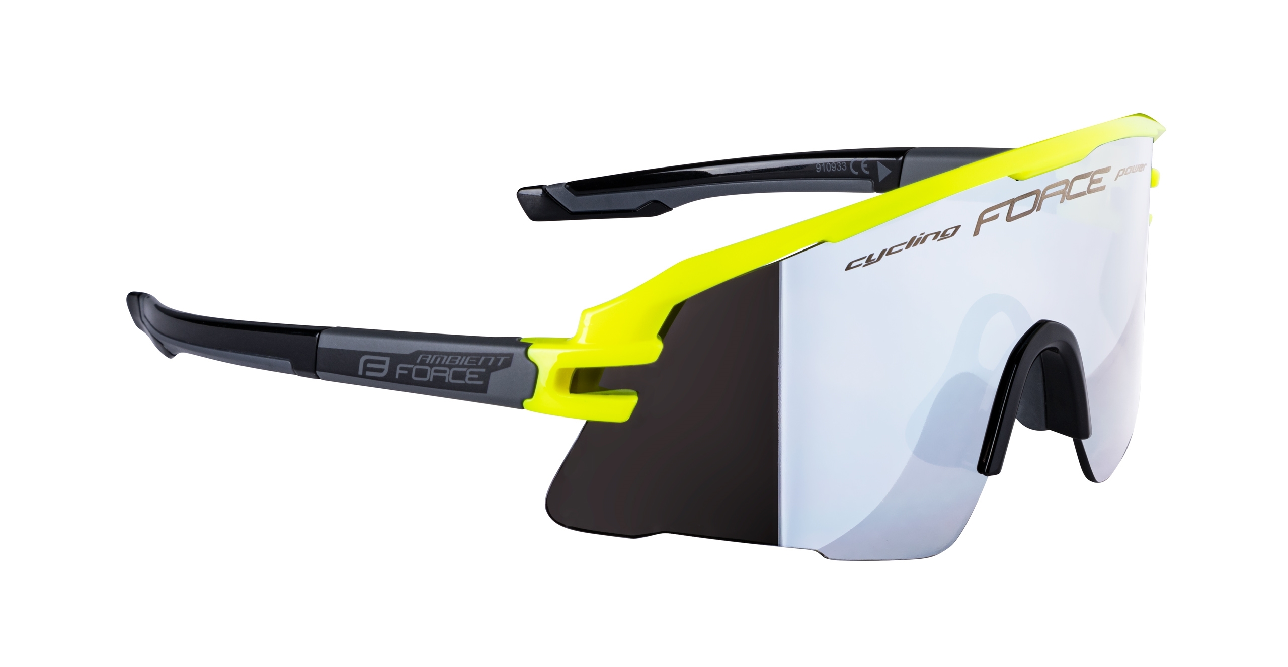 Brýle FORCE AMBIENT, fluo-šedé, černá zrcadlová skla