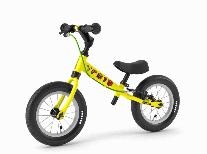 Odrážedlo Yedoo Too Too Emoji, yellow - Zdarma dopravné a zvoneček!