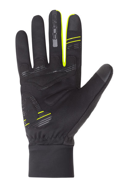 Zimní rukavice Etape EVEREST WS+, černá/žlutá fluo