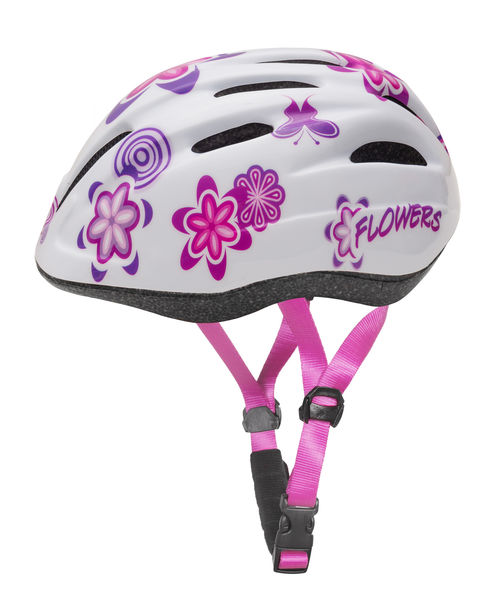 Dětská cyklistická přilba ETAPE Rebel, vel. XS/S, barva bílá/růžová