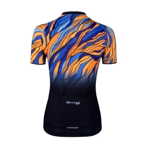 Dres FORCE LIFE LADY krátký rukáv, černo-modro-oranžový