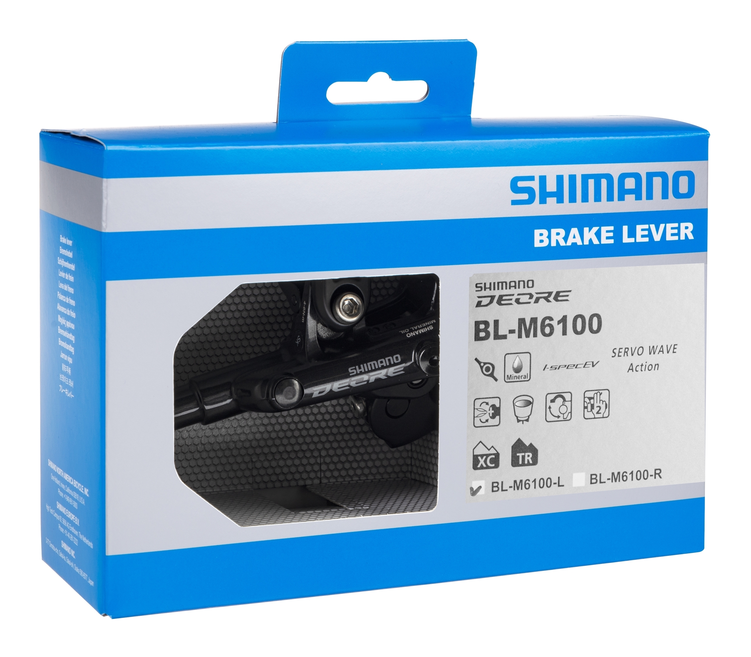 Páka brzdová SHIMANO pro hydraulické brzdy BLM6100L, levá, černá