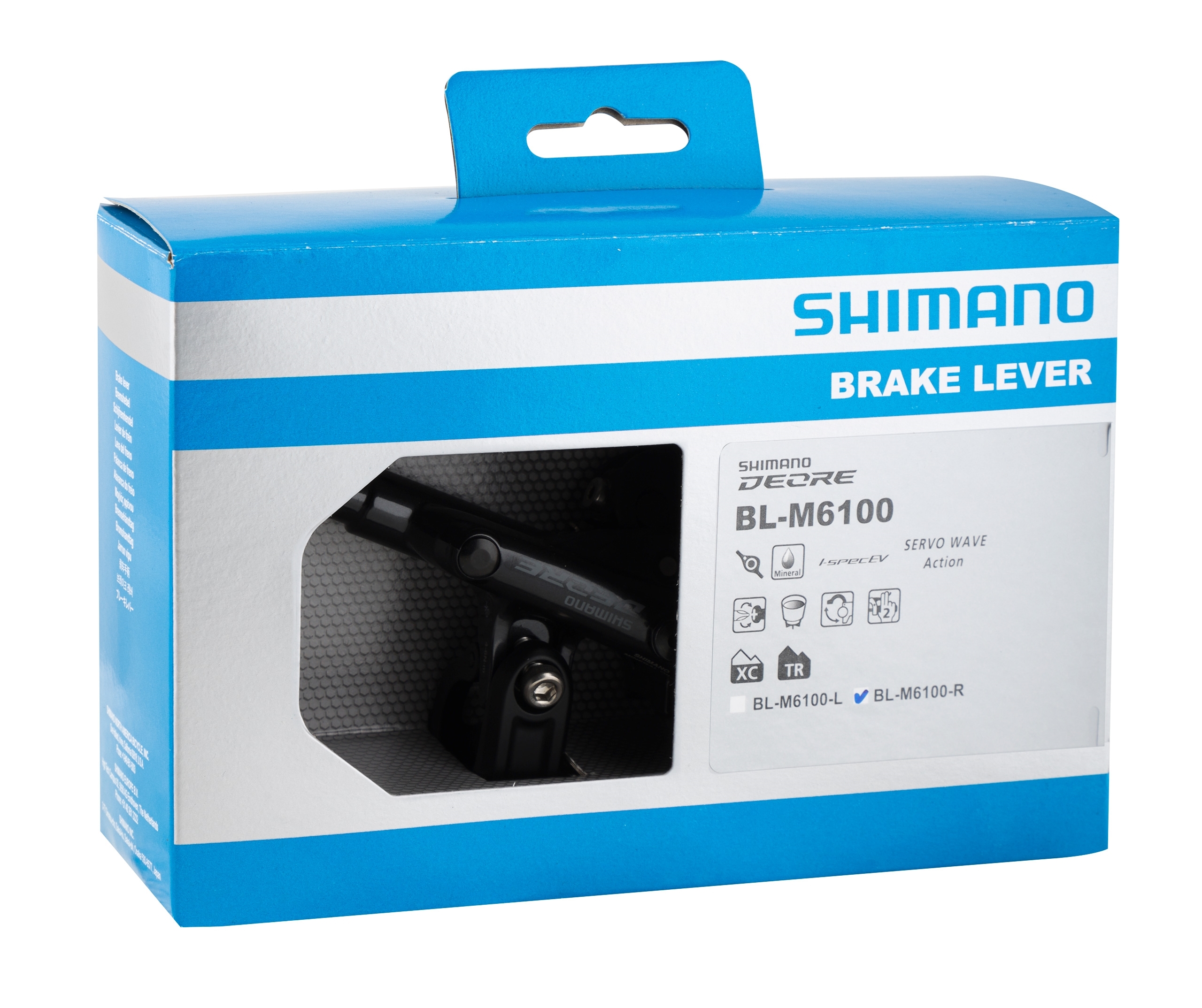 Páka brzdová SHIMANO pro hydraulické brzdy BLM6100R, pravá, černá