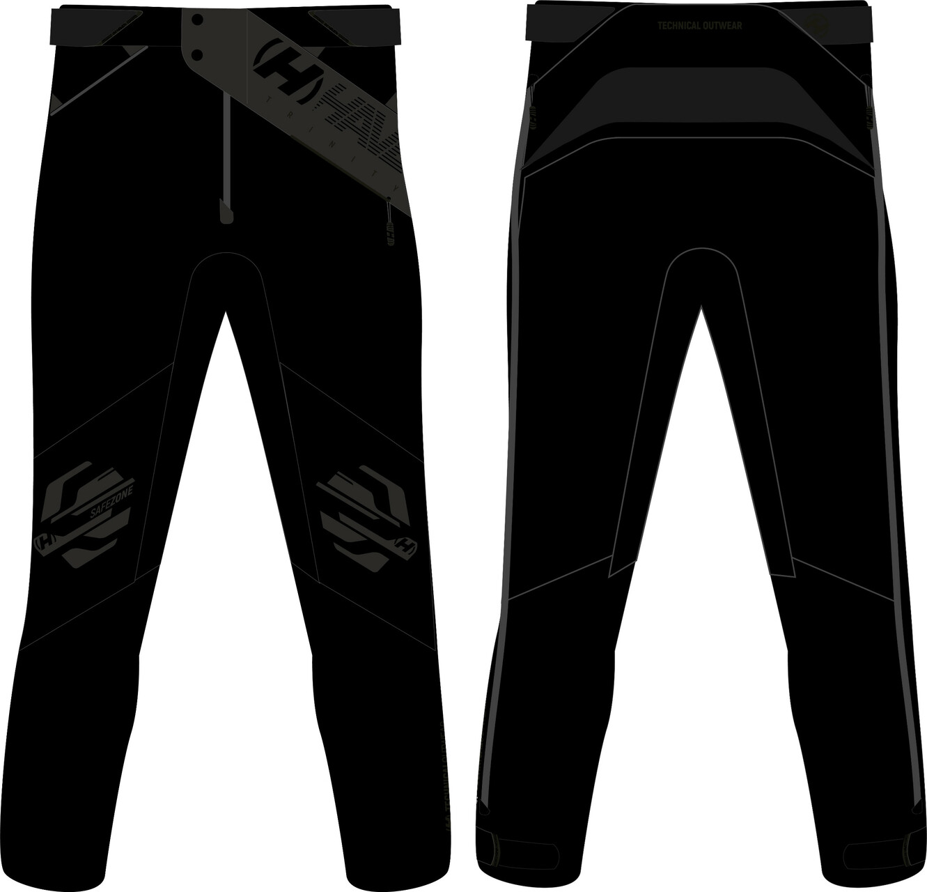 Kalhoty HAVEN Trinity black