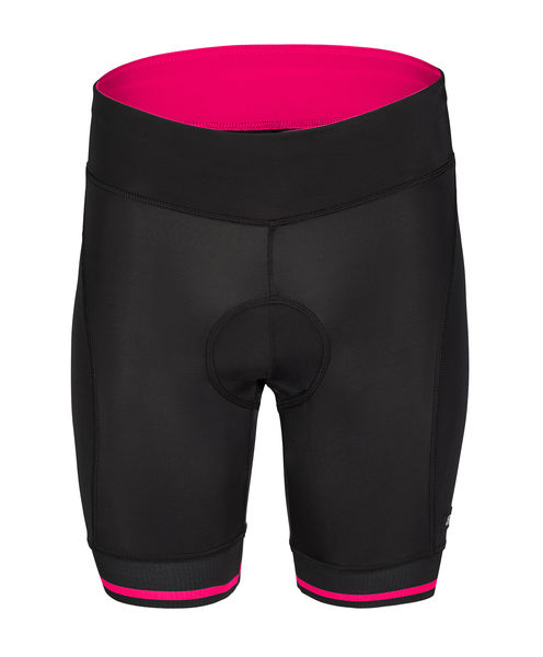 Dámské cyklistické kraťasy ETAPE SARA, černá/růžová s vložkou