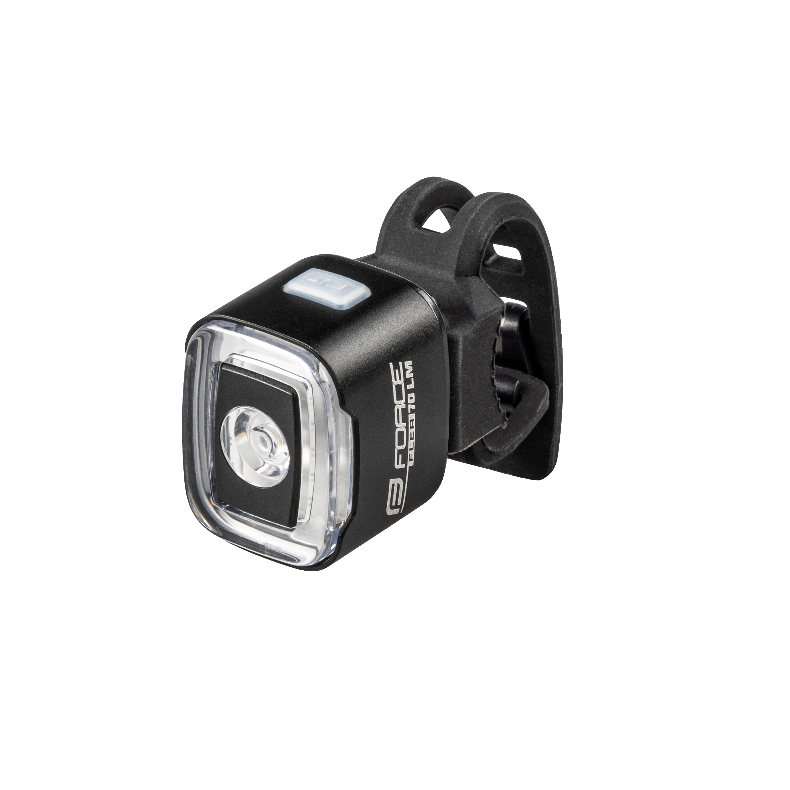 Blikačka přední/zadní FORCE FLEA 200LM USB, černá