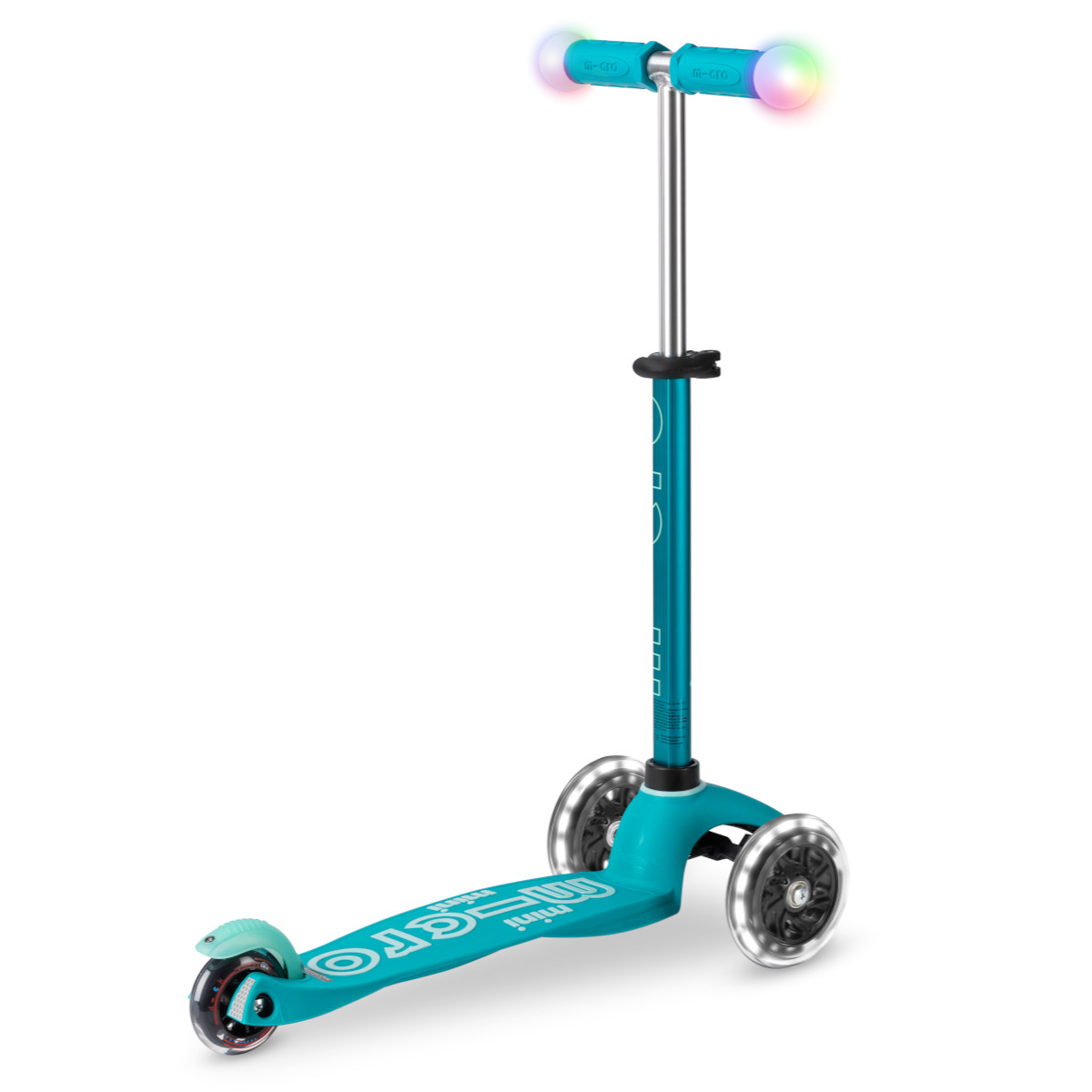 Koloběžka Mini Micro Deluxe Magic LED aqua - ZDARMA dopravné!