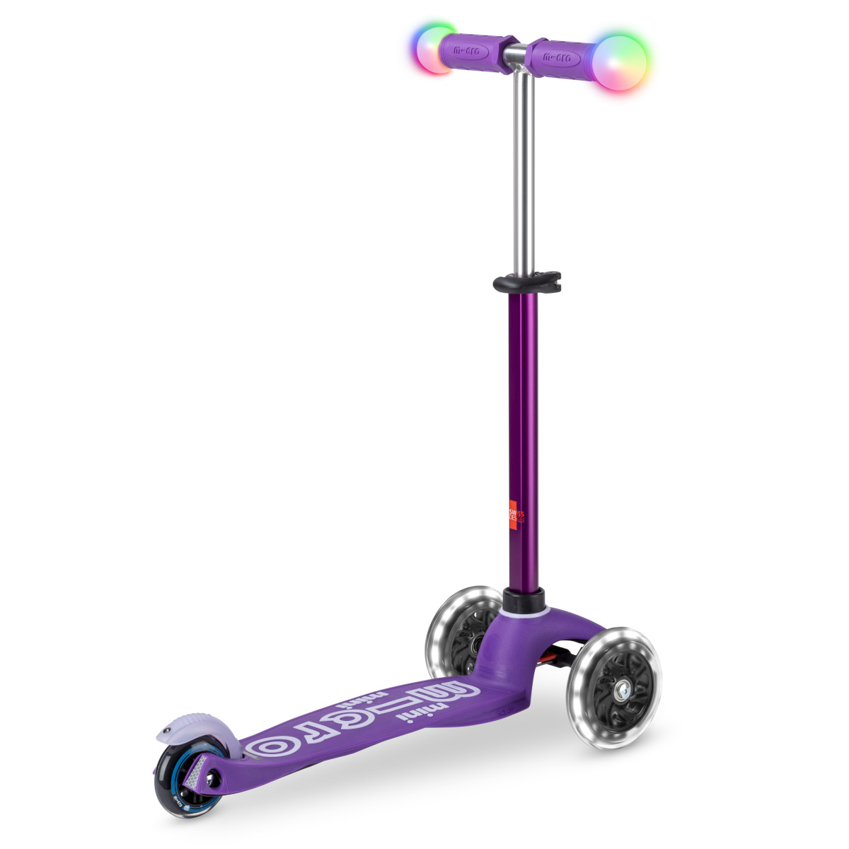 Koloběžka Mini Micro Deluxe Magic LED purple - ZDARMA dopravné! 