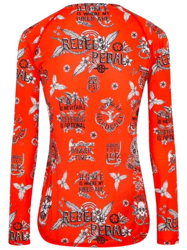 MTB dres CYCOLOGY Rebel Pedal, dámský, dlouhý rukáv