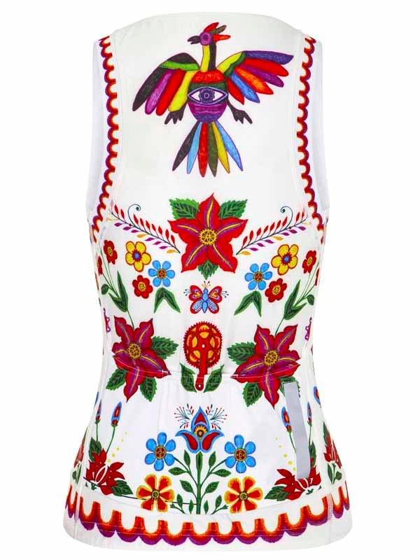 Cyklodres bez rukávů CYCOLOGY Frida White, dámský