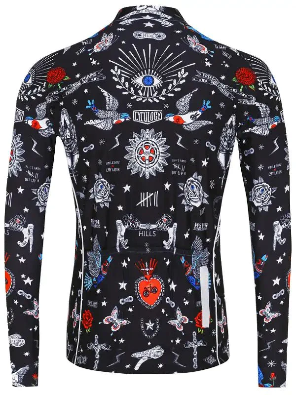 Cyklodres CYCOLOGY Winter Tattoo, pánský, dlouhý rukáv