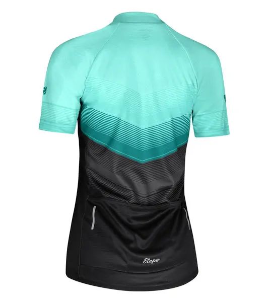 Dámský cyklistický dres ETAPE VIOLET, mint/černá, velikost XL