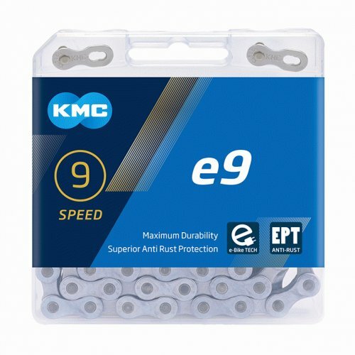 Řetěz KMC e9 E-bike EPT šedý, 136 článků