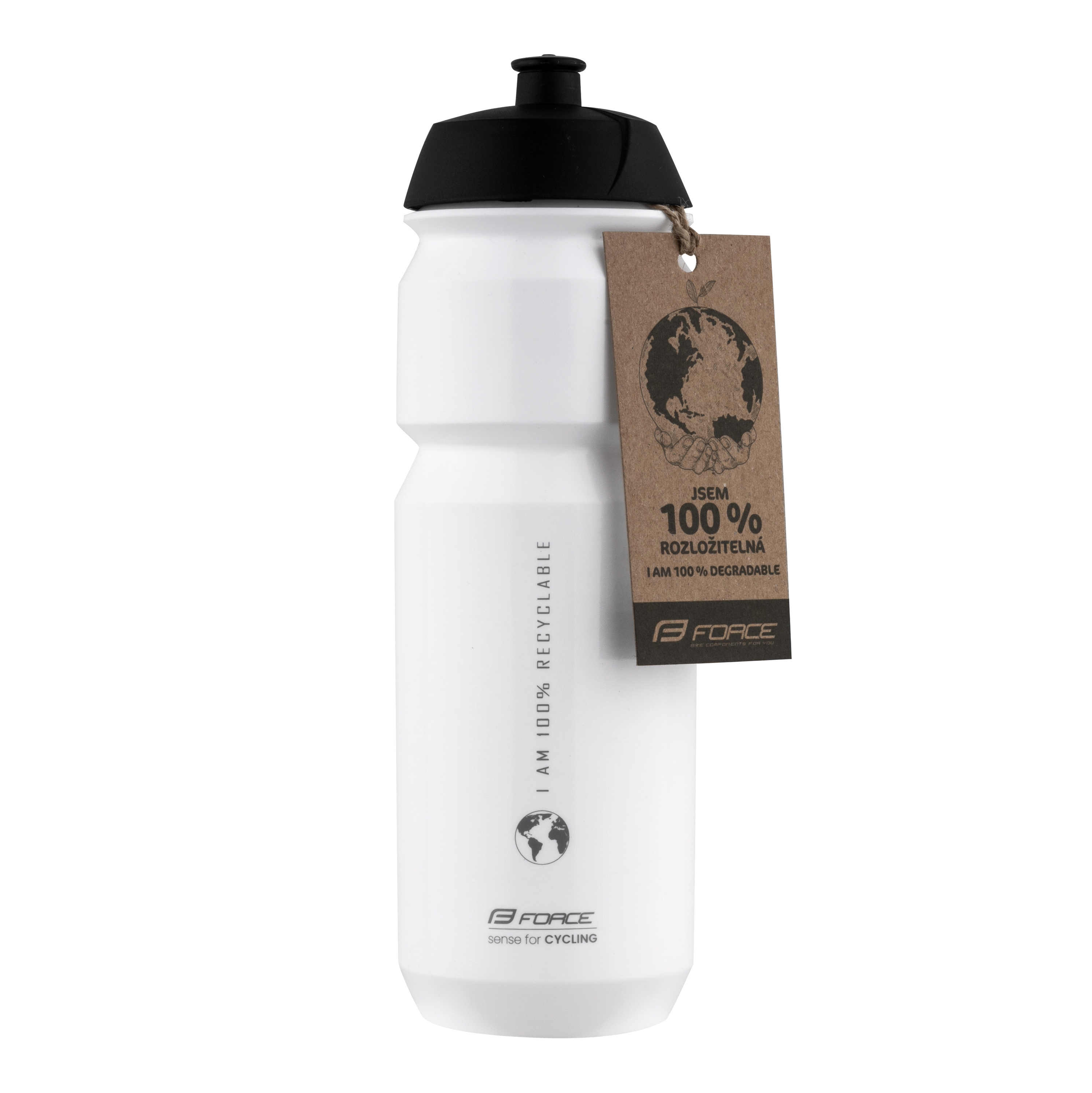 Láhev FORCE BIO EARTH 0,75l, bílo-šedá