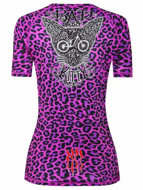 MTB dres CYCOLOGY Badass Kitty, dámský, krátký rukáv