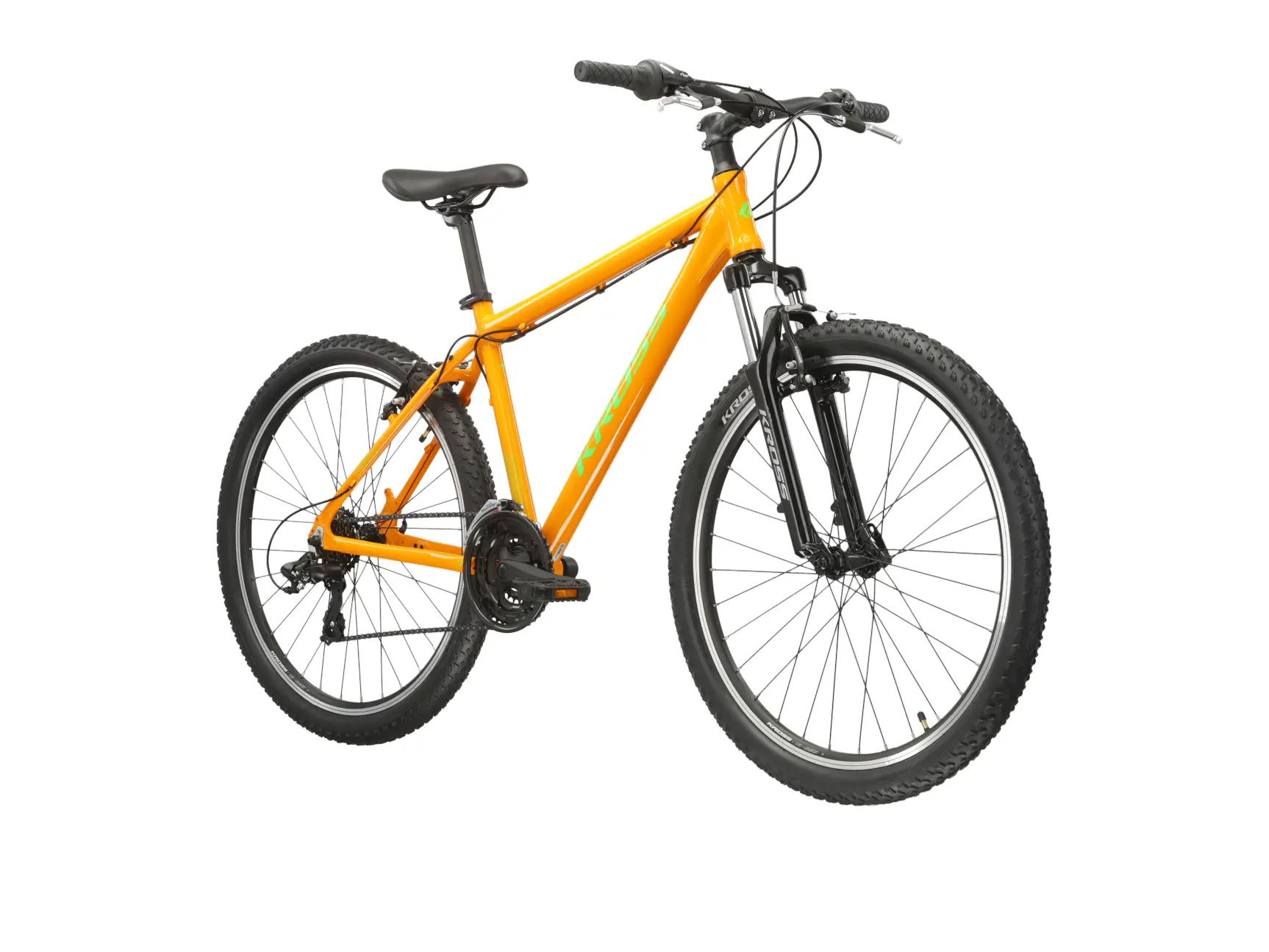 KROSS HEXAGON 1.0, rám 17" (S), model 2026 pneu 26", barva oranžová/grafitová - ZDARMA dopravné, odborná montáž, seřízení a sada světel!