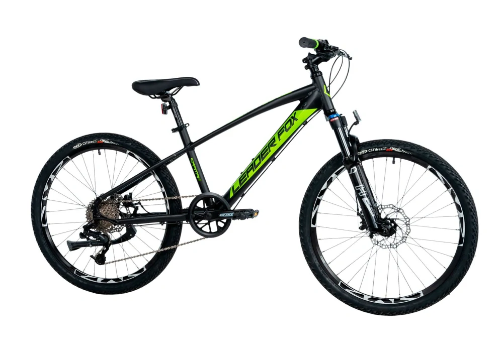 Leader Fox CAPITAN chlapecký 24" 2025-1, black/green - ZDARMA dopravné, seřízení a odborná montáž!