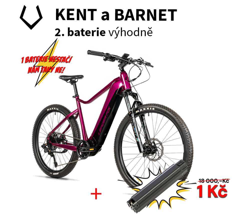 Leader Fox BARNET dámské, rám 20", 2025-3, raspberry - ZDARMA dopravné, odborná montáž, seřízení a druhá baterie za 1,- Kč!