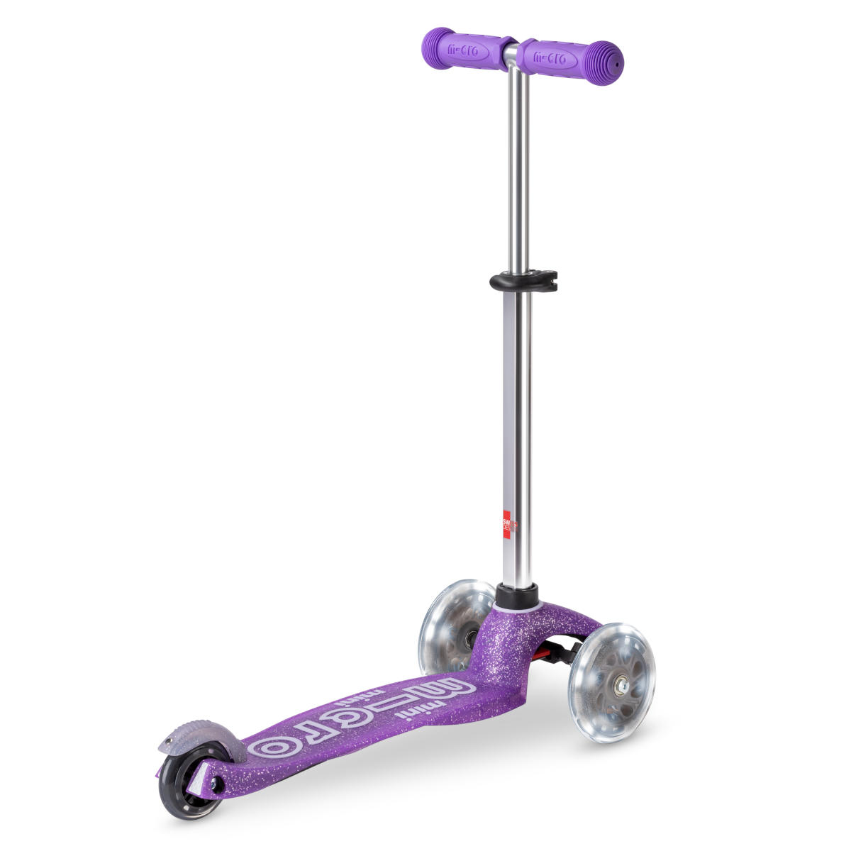 Koloběžka Mini Micro Deluxe Glitter LED purple - ZDARMA dopravné!