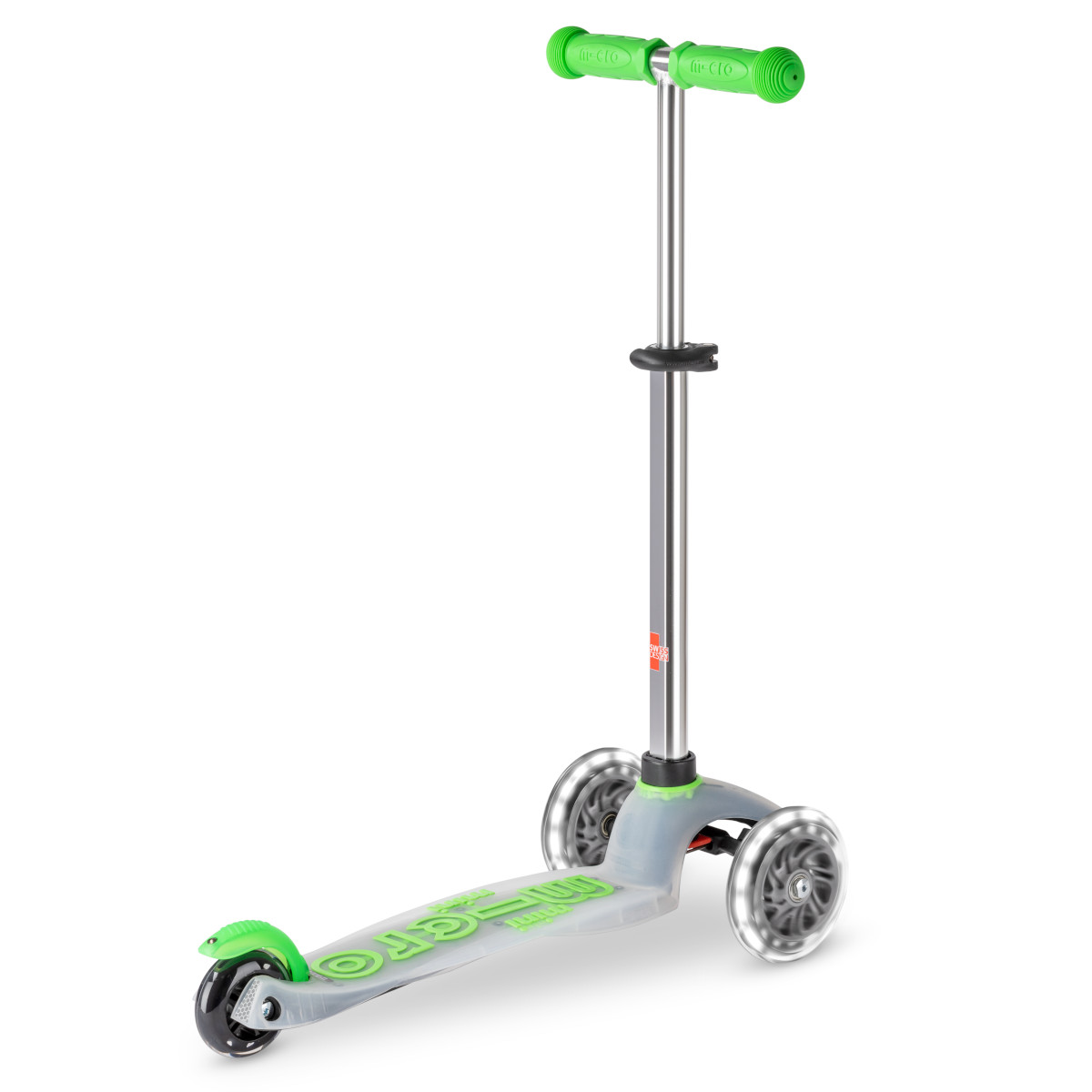 Koloběžka Mini Micro Deluxe Flux LED neon green - ZDARMA dopravné! 