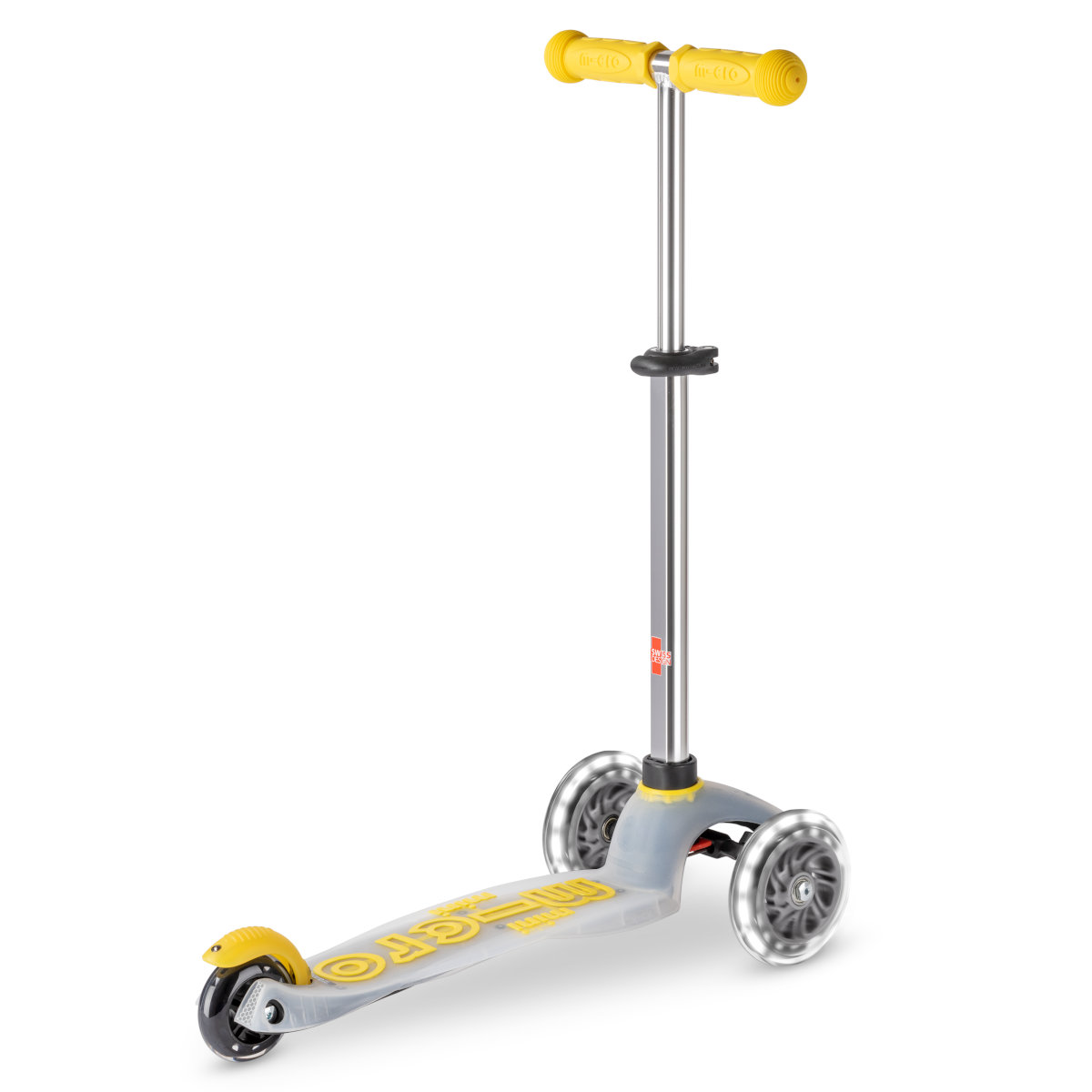 Koloběžka Mini Micro Deluxe Flux LED neon yellow - ZDARMA dopravné! 