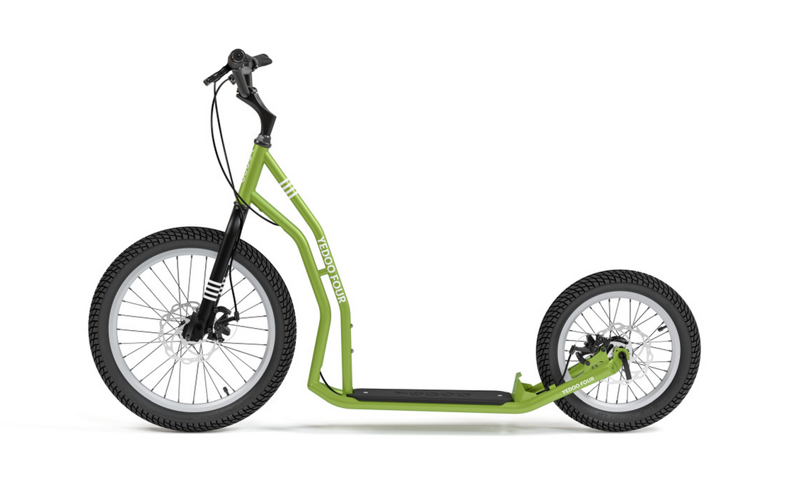 Koloběžka YEDOO Four Y40, green - ZDARMA dopravné a blikačky TWINS!