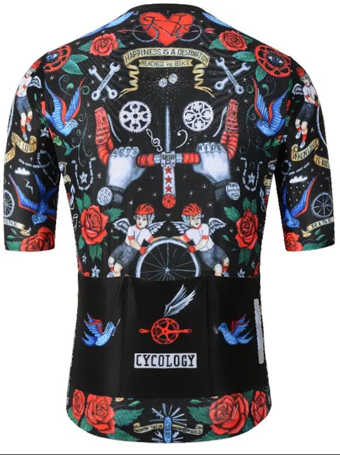 Cyklodres CYCOLOGY Velo Tattoo OG Reborn, men, krátký rukáv