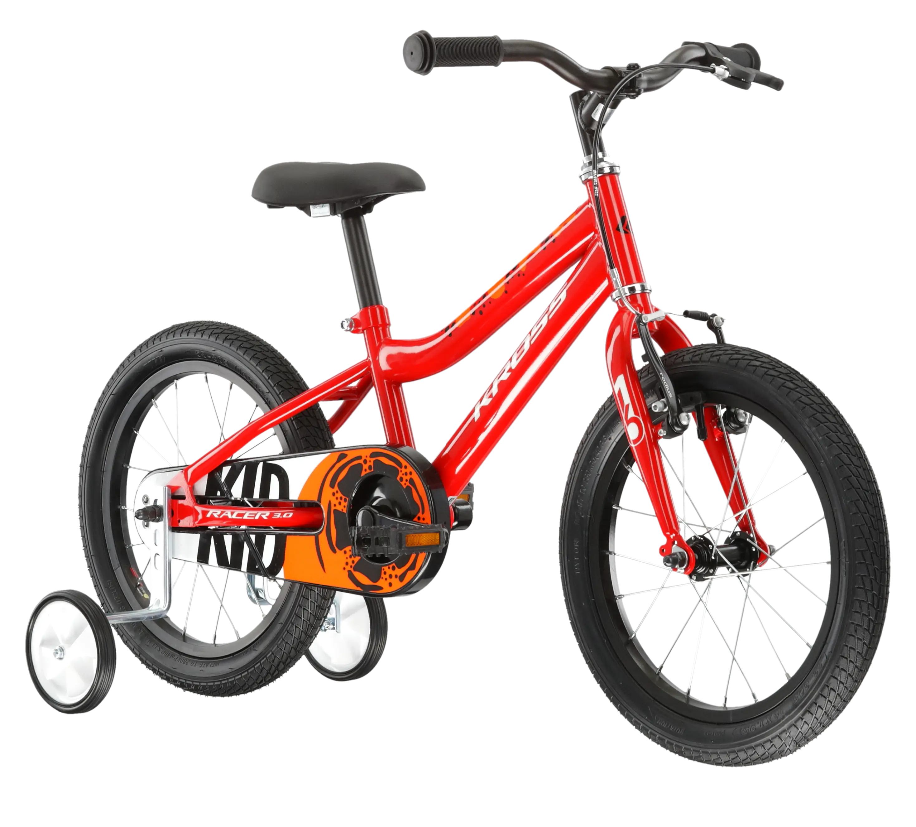 KROSS RACER 3.0, model 2025, pneu 16", barva červená - ZDARMA dopravné, odborná montáž, seřízení!