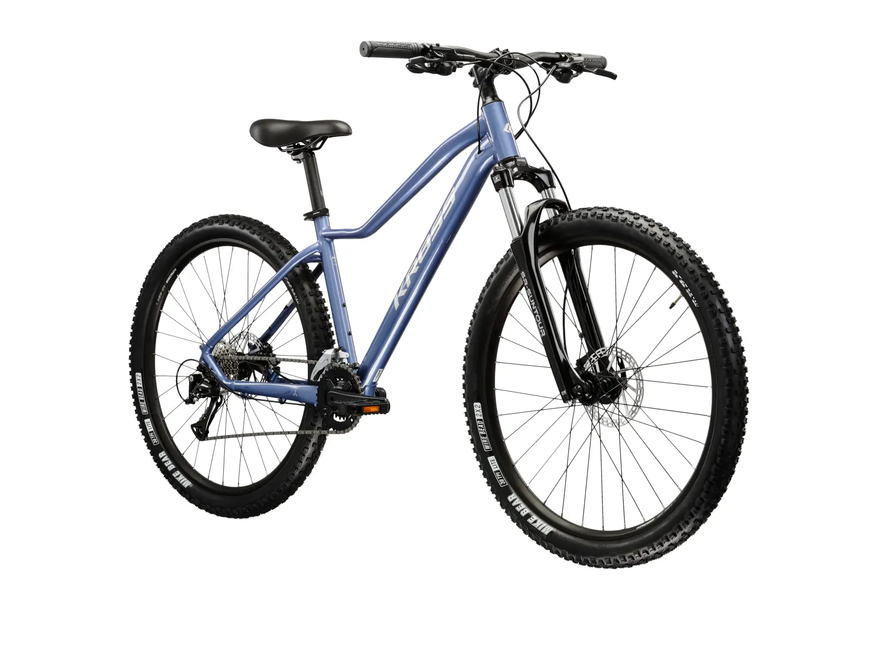 KROSS LEA 4.0, rám 14" (XS), model 2025, pneu 27,5", barva modrá/stříbrná - ZDARMA dopravné, seřízení, odborná montáž a sada světel!