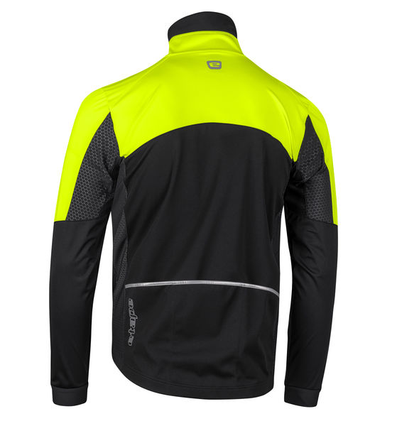 Pánská zimní bunda ETAPE STRONG 2.0, černá/žlutá fluo