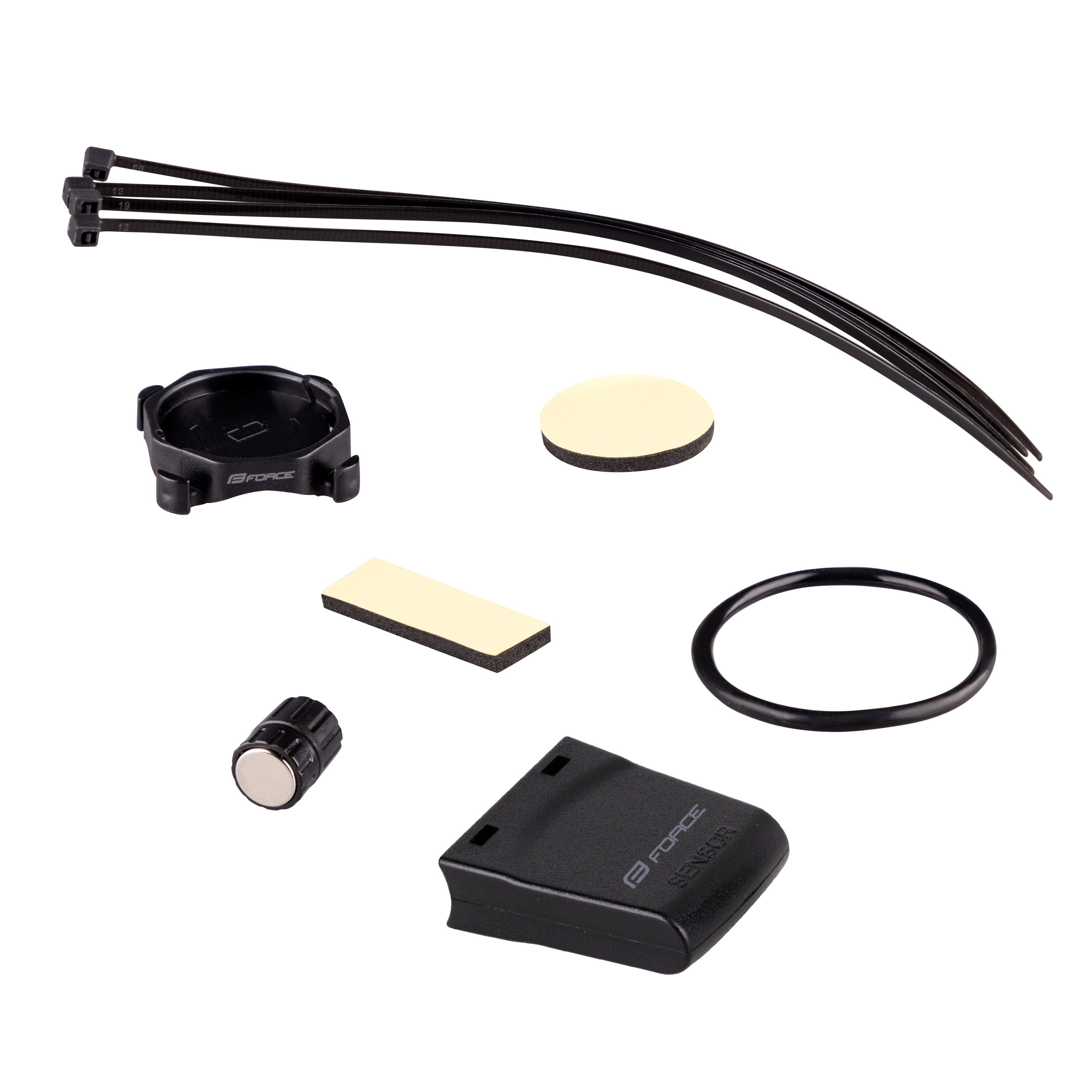 Cyklopočítač FORCE DIABLO, 11 funkcí, bezdrát, černý