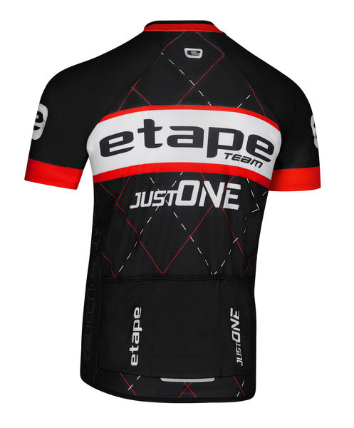 Pánský cyklistický dres Etape TEAM, černá/červená