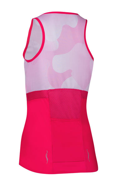 Dámský cyklistický dres SUMMER, bílá/růžová