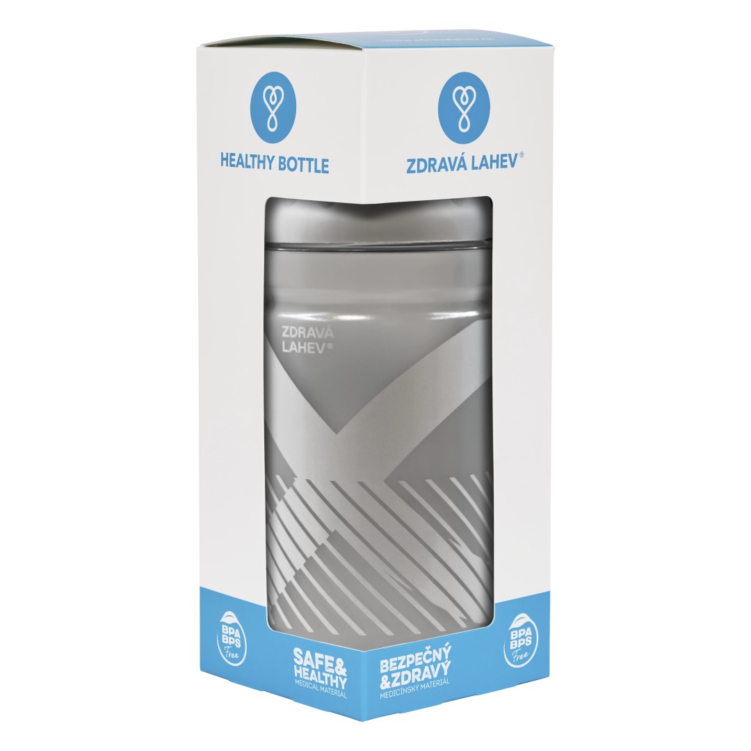 Zdravá lahev - 0,5l SPORT XO stříbrná 0,5l