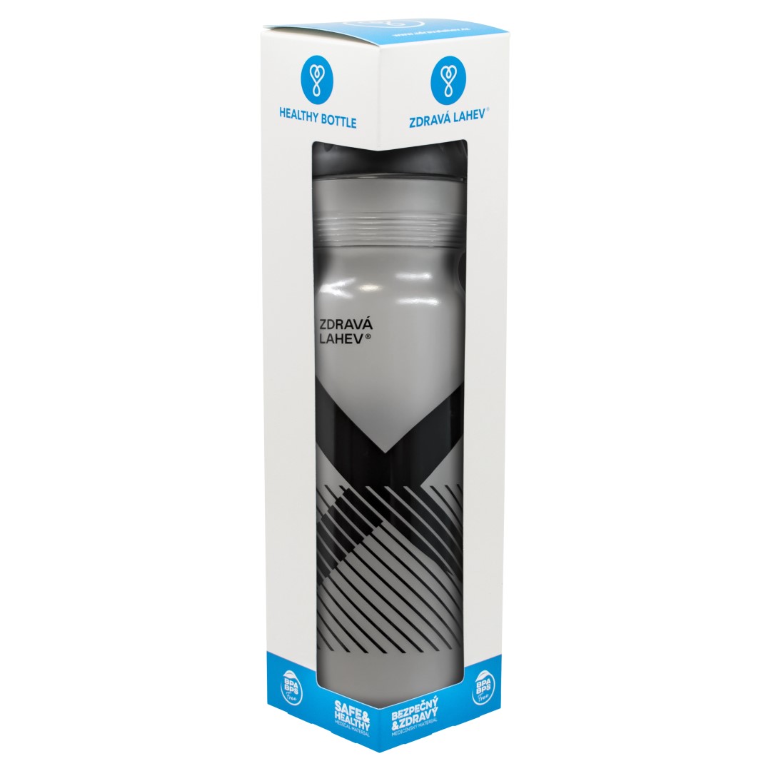 Zdravá lahev SPORT XO černá 1,0l