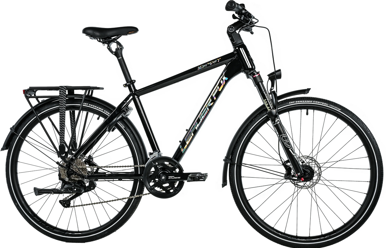 Leader Fox ESPIRIT pánské, rám 19" (L), model 2025-1, black/silver - ZDARMA dopravné, odborná montáž, seřízení!