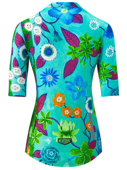 Cyklodres CYCOLOGY Aloha Aqua Reborn, dámský, krátký rukáv
