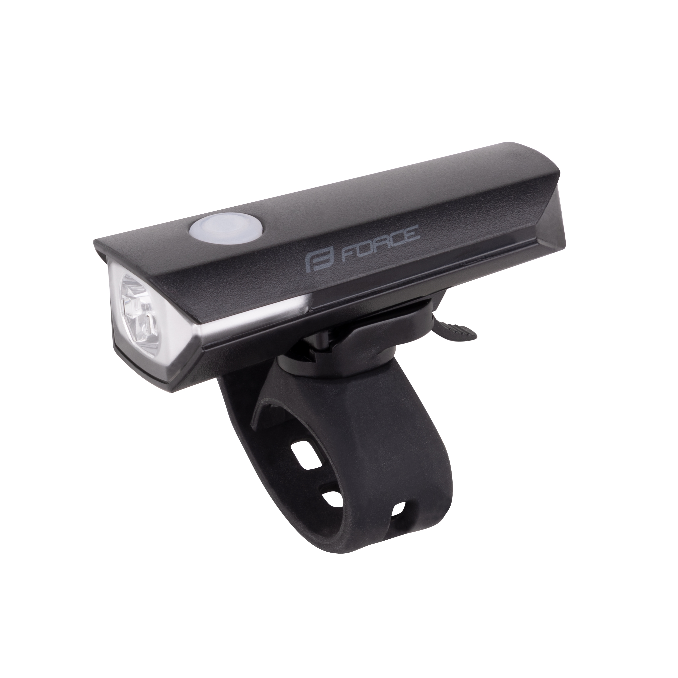 Světlo přední FORCE FLUX 200LM USB, černé