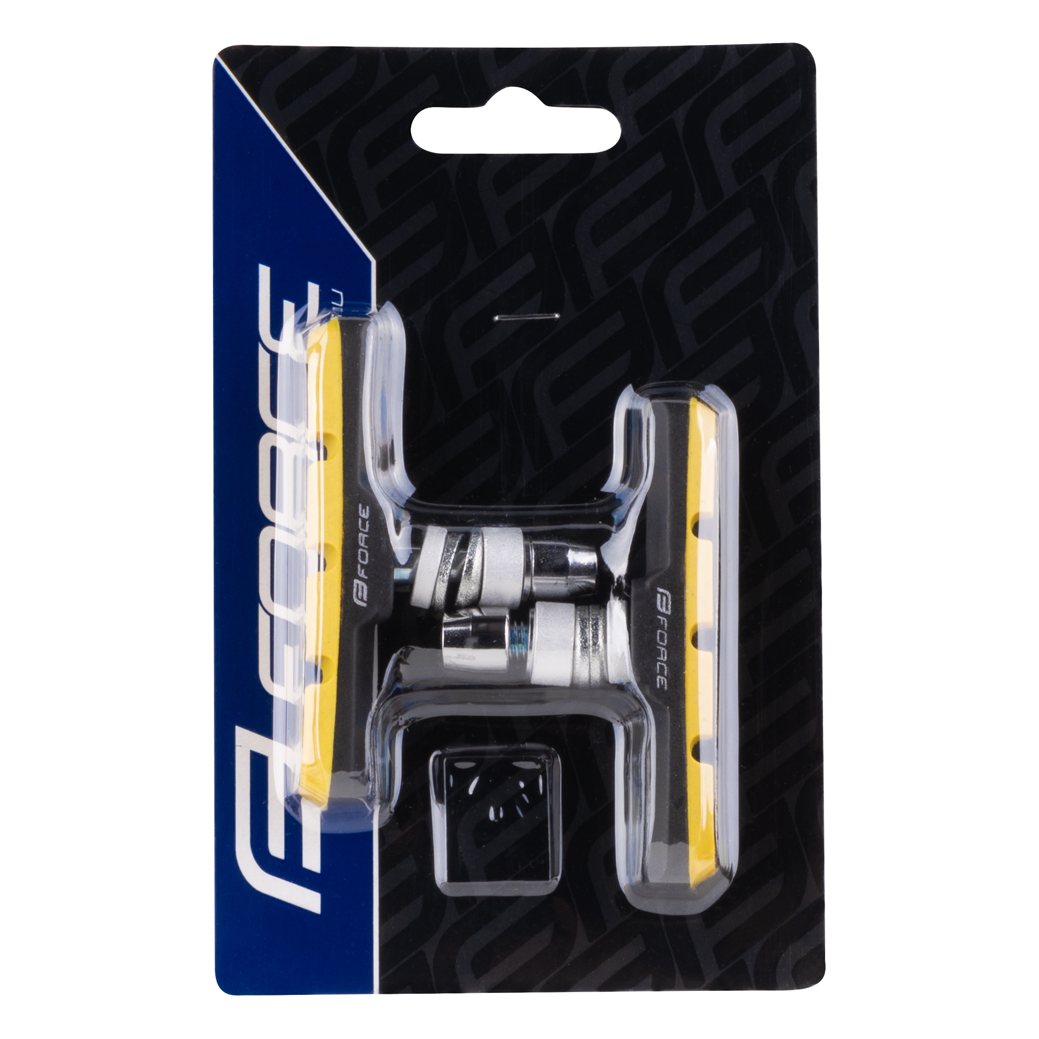 Gumičky brzd FORCE jednorázové, černo-žluté 70mm