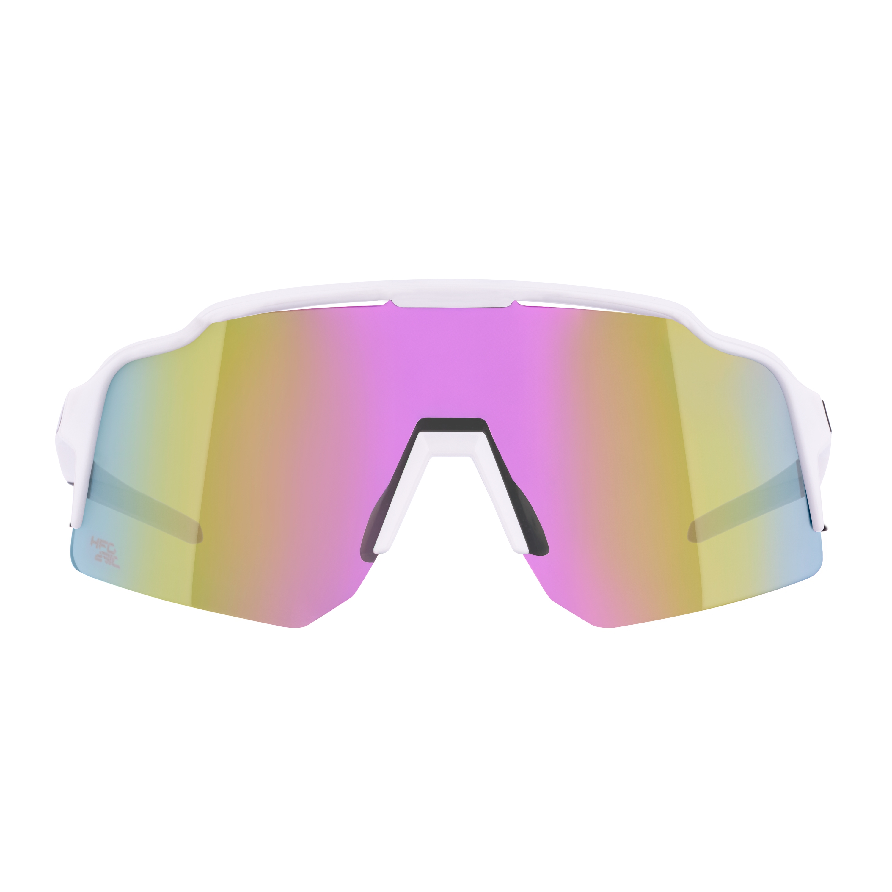 Brýle FORCE STRIVE bílé, fialovo-žluté zrc. sklo