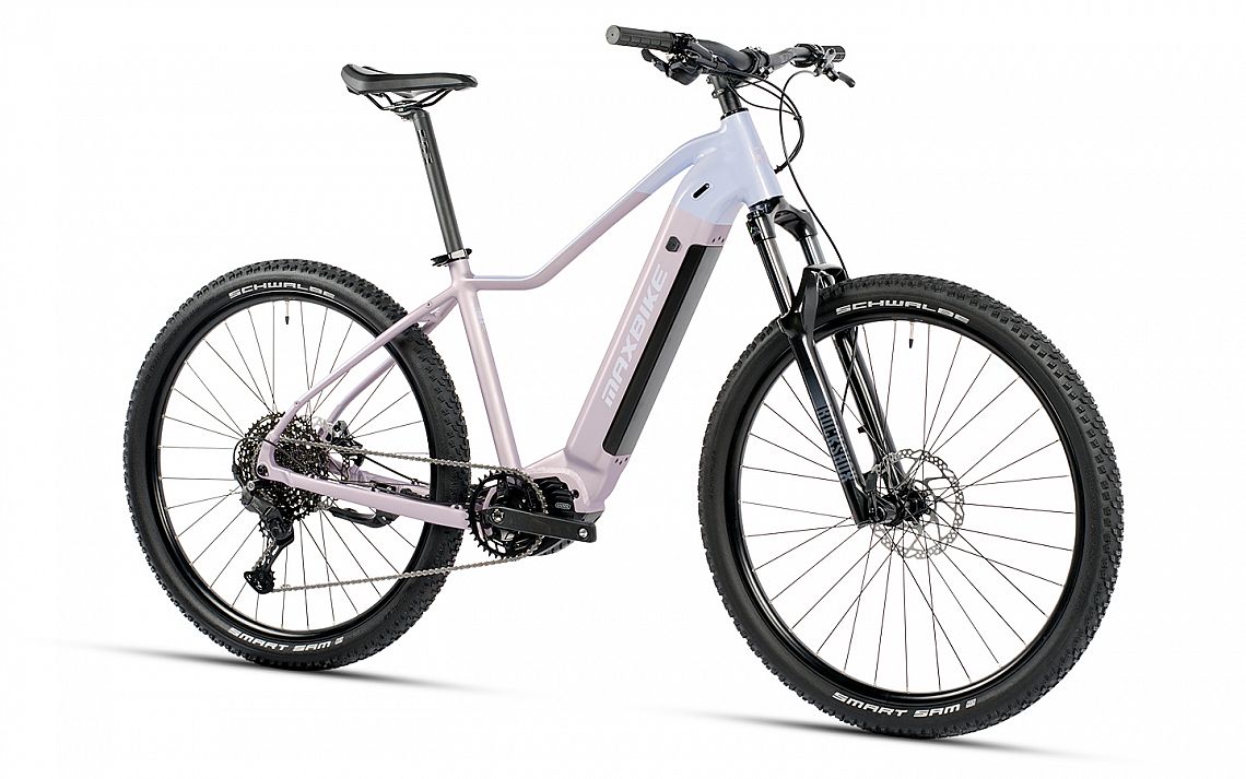 MAXBIKE MAGNA 2.0, růžová/fialová, pneu 29", baterie 20Ah/720Wh, 2025, rám L(18") - ZDARMA dopravné, odborná montáž, seřízení a zámek FORCE!