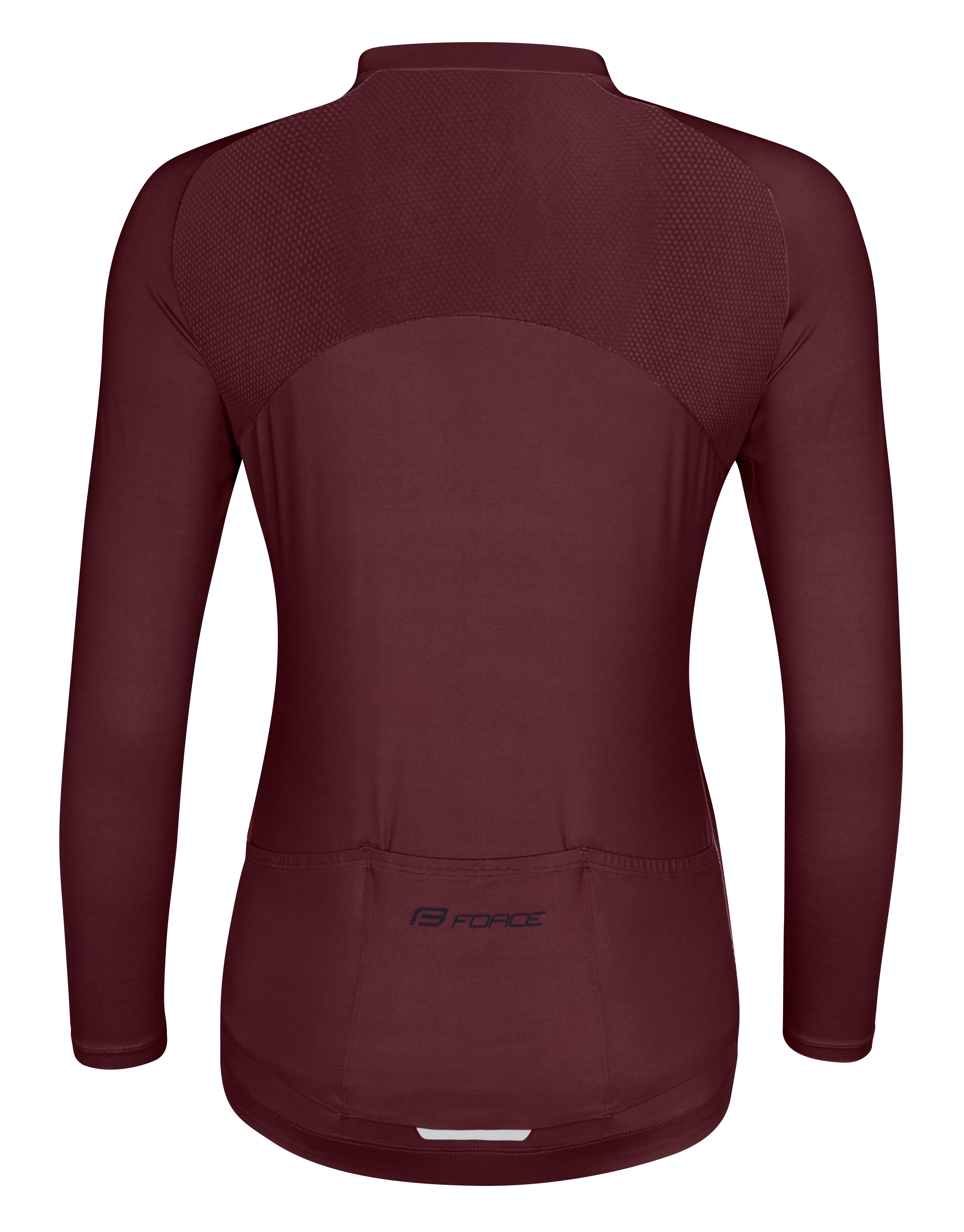 Dres FORCE CHARM UNI dlouhý rukáv, bordó