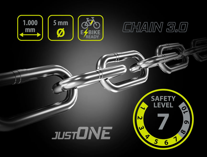  ONE - řetězový zámek CHAIN 3.0, zelená