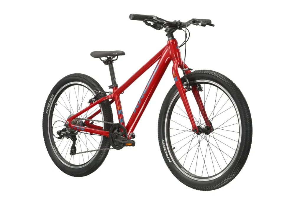 KROSS LEVEL JR 1.0, model 2026, pneu 24", barva červená - ZDARMA dopravné, odborná montáž, seřízení a sada světel TWINS!