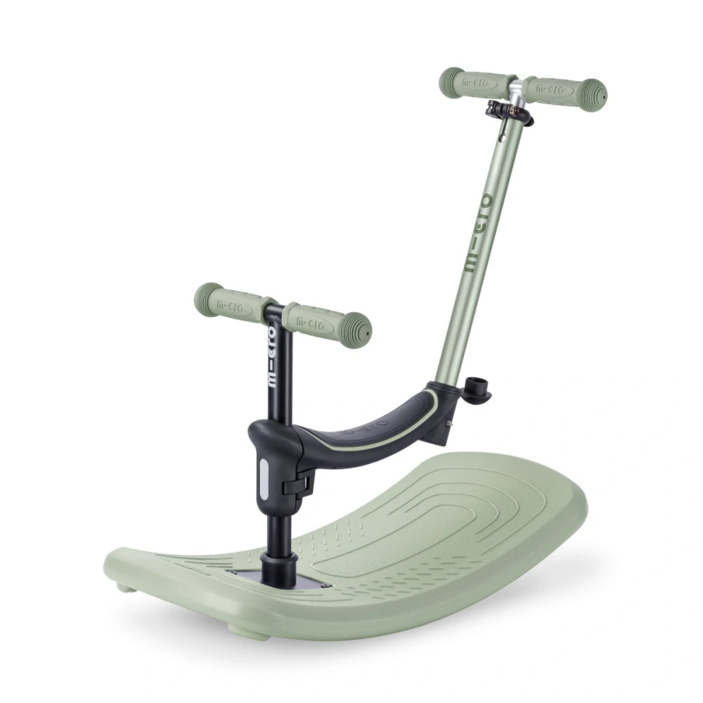 Koloběžka Mini Micro Deluxe Rock & Go LED olive - ZDARMA dopravné a Zdravá láhev! 