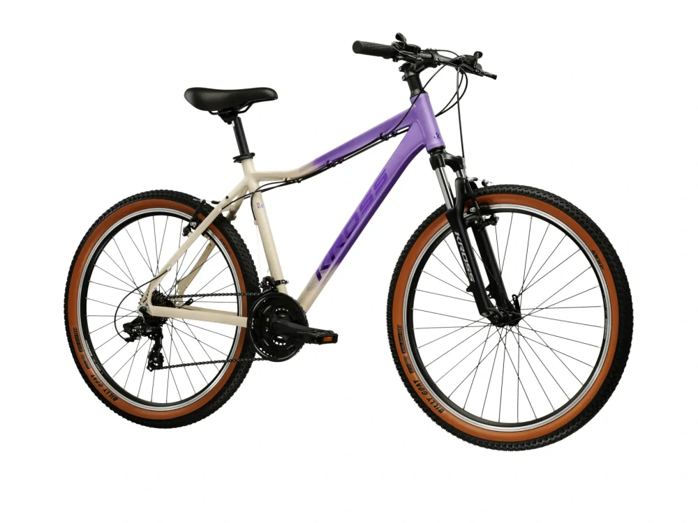 KROSS LEA X100, model 2026, pneu 26", barva fialová/stříbrná/matný - ZDARMA dopravné, odborná montáž, seřízení a sada světel!