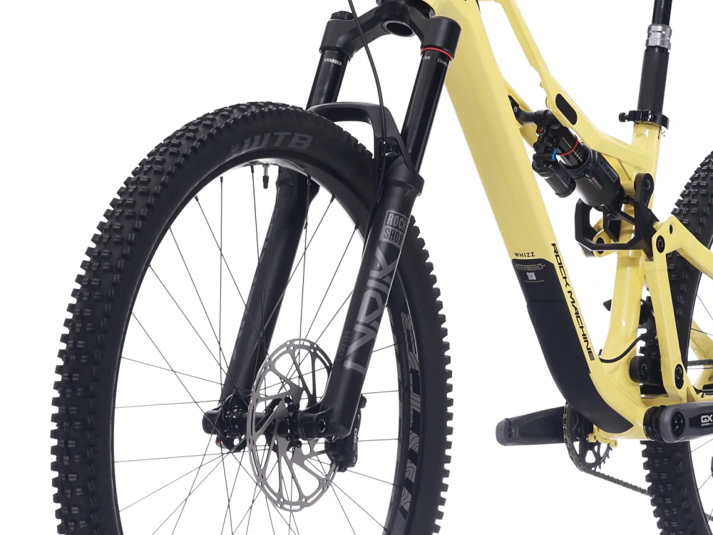 Rock Machine Whizz FS I 90 AXS, rám 16" (M), model 2025, Sulfur Yellow - ZDARMA dopravné, seřízení a odborná montáž!